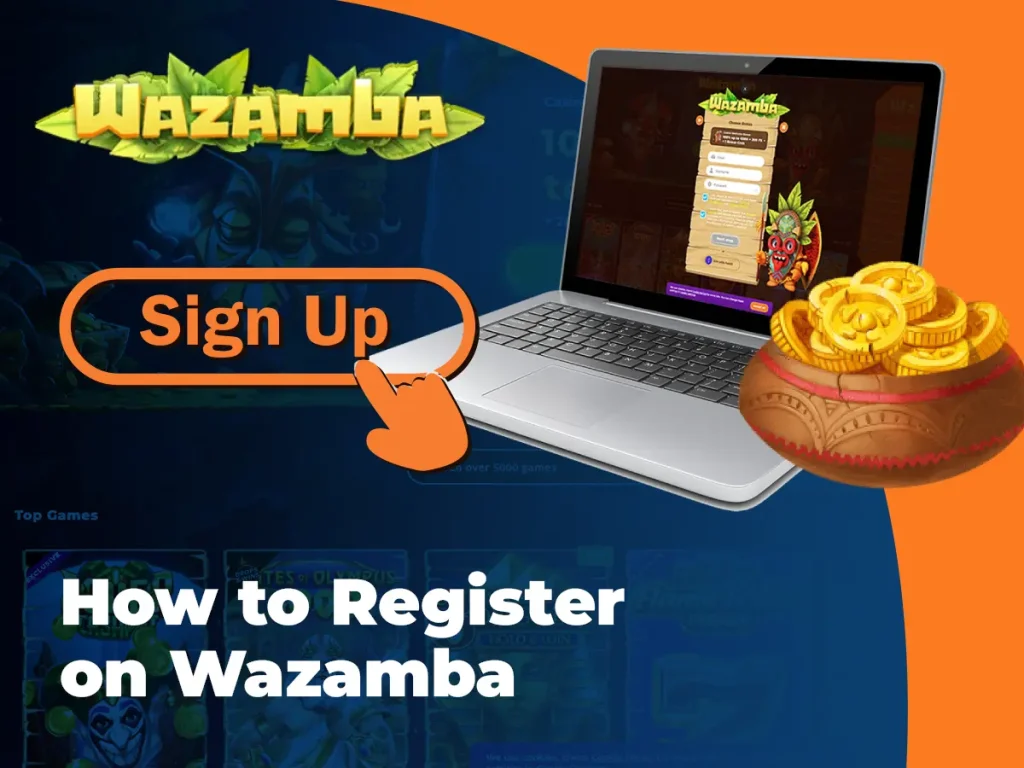 So registrieren Sie sich bei Wazamba